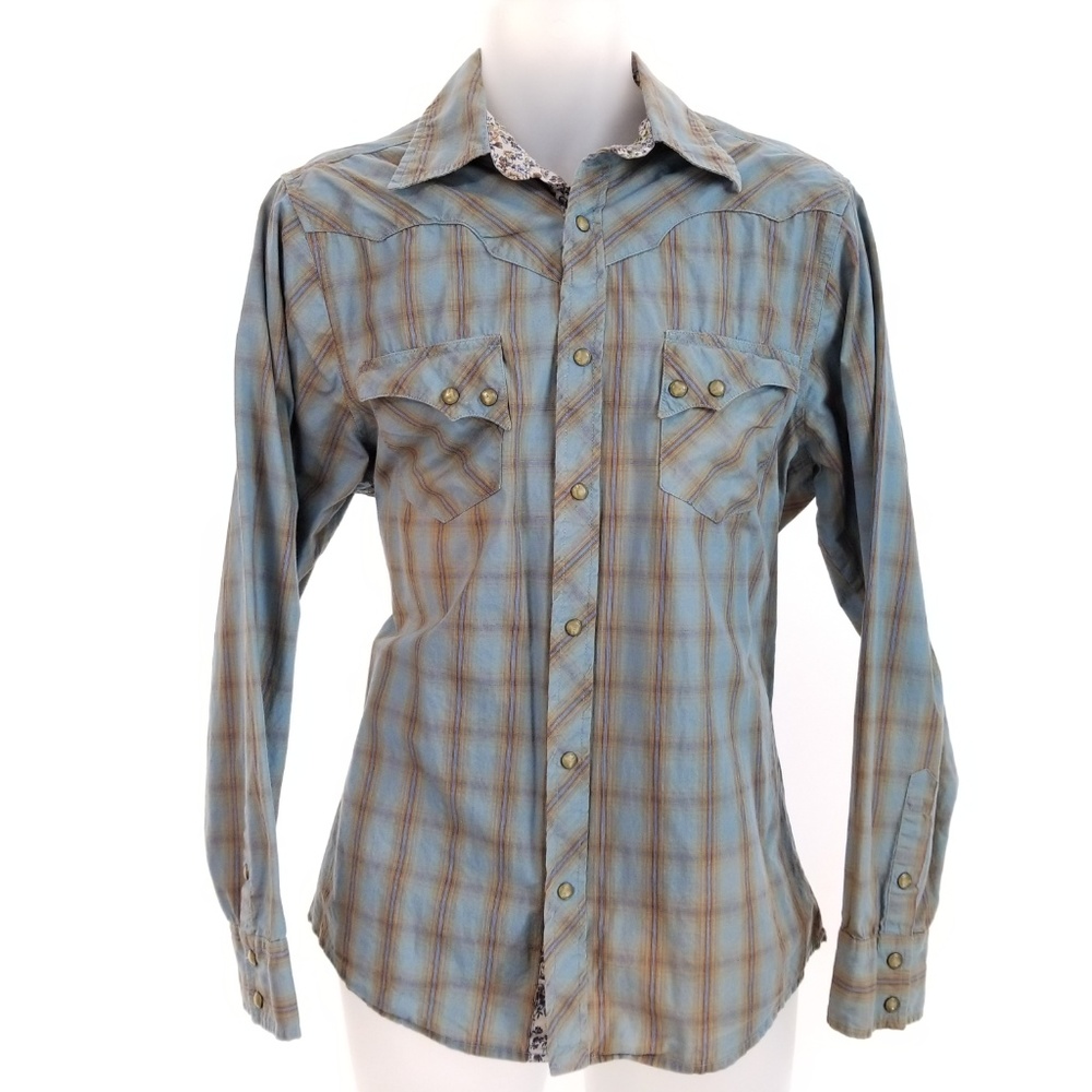 "SOLD ONLINE" Wrangler RETRO M Snap Flip Cuff L/S - Picture 2 of 8